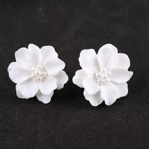 Stunning White Flower Petal Earrings